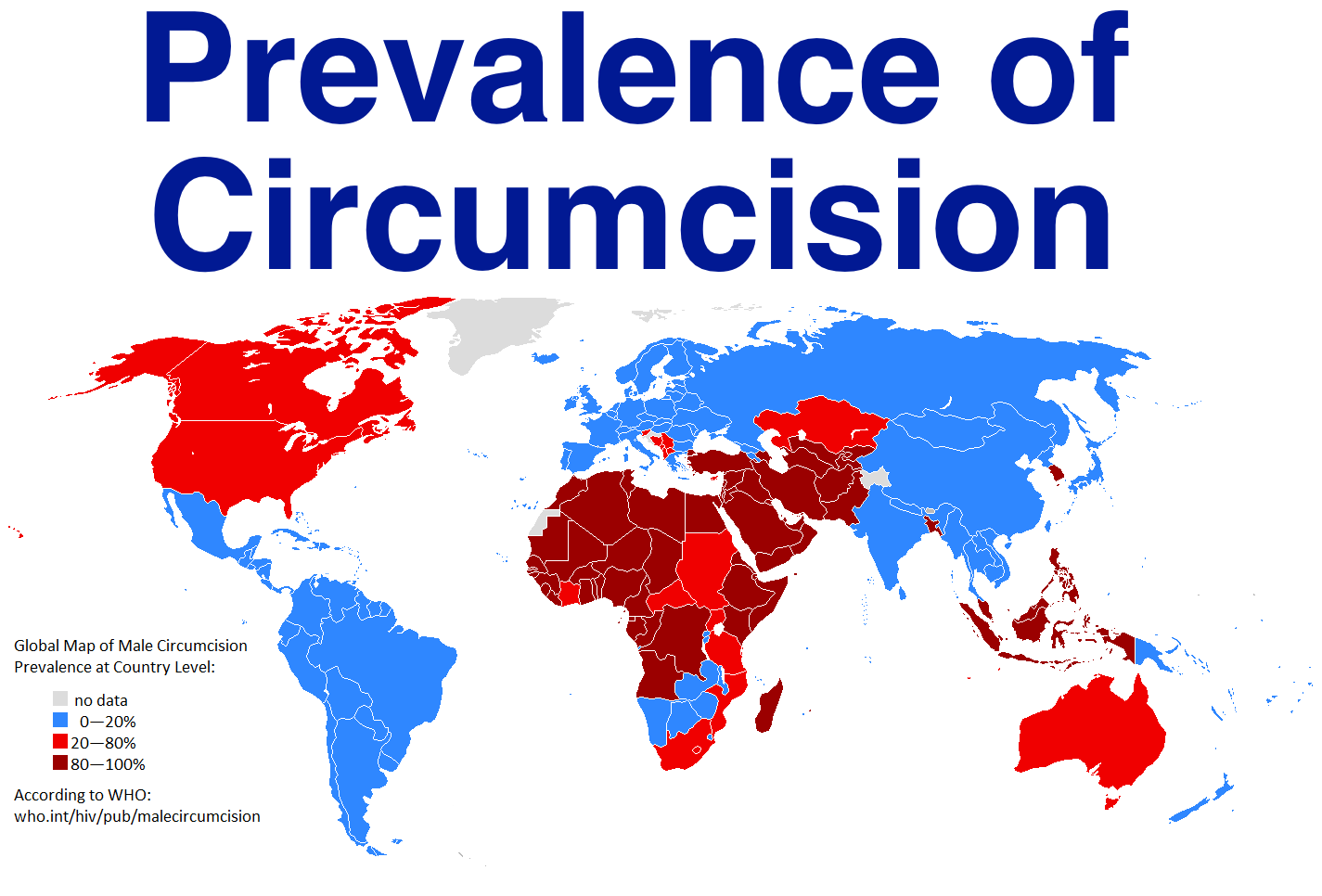 Worldwide Prevalence Of Circumcision — Wait But Why