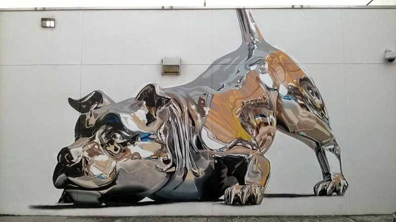chrome-dog-mural-by-bikismo-art-basel-miami-2014-1