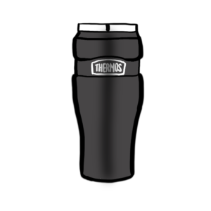 drawing of tim's thermos, his favorite product